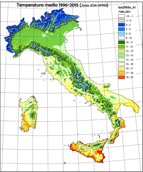 temperature italia