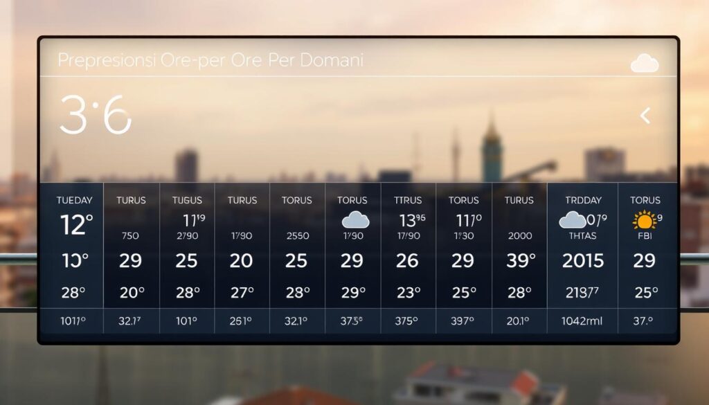 previsioni ore per ore